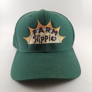 Farm Hippy Hat Cap Snap Back Green Mesh Trucker Patch Retro Sunshine Women Men